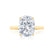 FLORENCE - Elongated Cushion Lab Diamond 18k Yellow Gold Solitaire