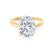 FLORENCE - Elongated Cushion Lab Diamond 18k Yellow Gold Solitaire