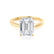 FLORENCE - Emerald Natural Diamond 18k Yellow Gold Solitaire Engagement Ring Lily Arkwright
