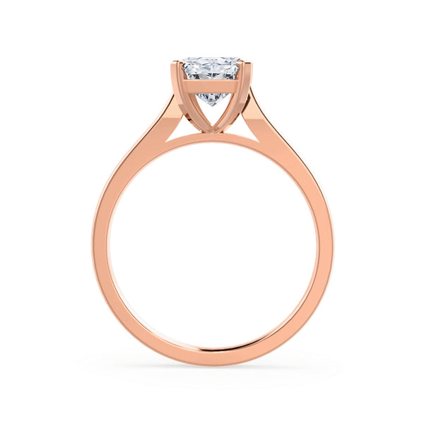 FLORENCE - Radiant Lab Diamond 18k Rose Gold Solitaire