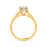 FLORENCE - Radiant Lab Diamond 18k Yellow Gold Solitaire