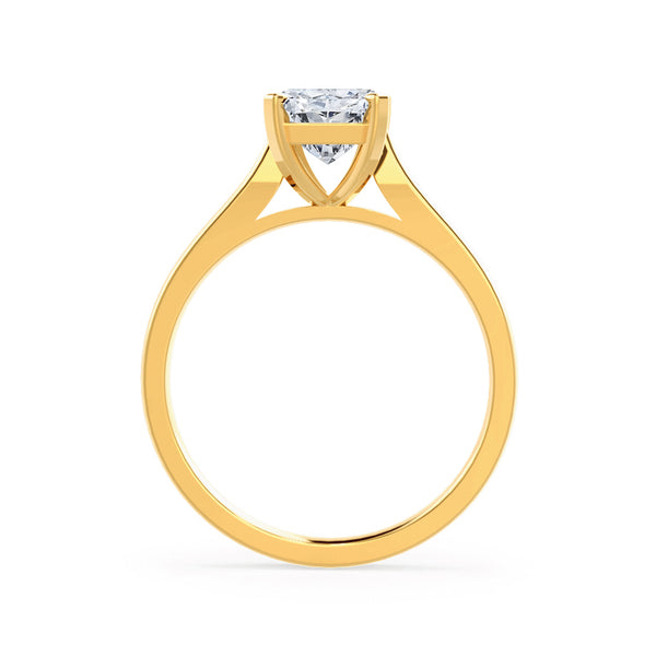 FLORENCE - Radiant Lab Diamond 18k Yellow Gold Solitaire