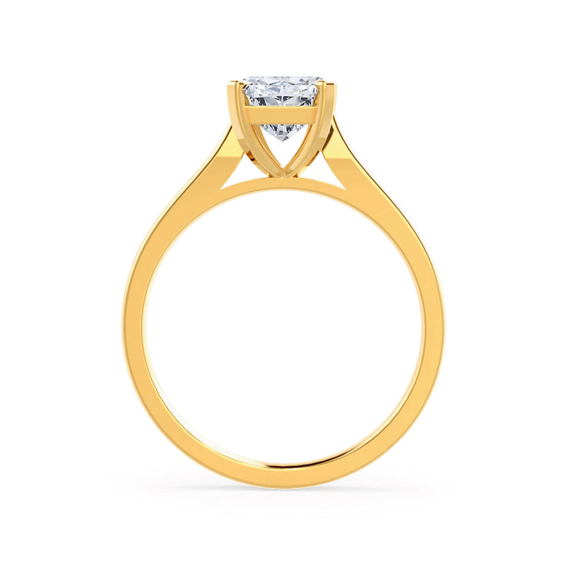 FLORENCE - Radiant Lab Diamond 18k Yellow Gold Solitaire