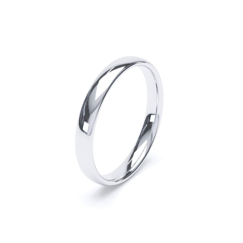 Oval Profile Gents Wedding Ring 950 Platinum Wedding Bands Lily Arkwright