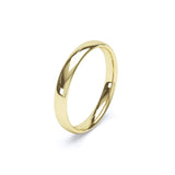 Women's Plain Wedding Band Oval Profile 18k Yellow Gold Wedding Bands Lily Arkwright