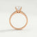 GISELLE - Round Lab Diamond 18k Rose Gold Solitaire Ring