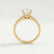 GISELLE - Round Lab Diamond 18k Yellow Gold Solitaire Ring