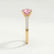 GISELLE - Round Pink Lab Diamond 18k Yellow Gold Solitaire Ring