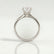 Grace solitaire round lab diamond 18k white gold platinum engagement ring