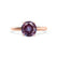 GRACE - Chatham Lab Grown Alexandrite Solitaire 18k Rose Gold Engagement Ring Lily Arkwright