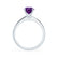GRACE - Chatham Lab Grown Alexandrite Solitaire 950 Platinum Engagement Ring Lily Arkwright