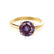 GRACE - Chatham Lab Grown Alexandrite Solitaire 18k Yellow Gold Engagement Ring Lily Arkwright