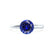 GRACE - Lab Grown Blue Sapphire Solitaire Platinum Engagement Ring Lily Arkwright