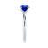 GRACE - Lab Grown Blue Sapphire Solitaire Platinum Engagement Ring Lily Arkwright