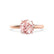 GRACE - Chatham Lab Grown Champagne True Sapphire Solitaire 18k Rose Gold Engagement Ring Lily Arkwright