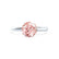GRACE - Chatham Lab Grown Champagne True Sapphire Solitaire 18k White Gold Engagement Ring Lily Arkwright