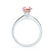 GRACE - Chatham Lab Grown Champagne True Sapphire Solitaire 18k White Gold Engagement Ring Lily Arkwright