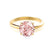 GRACE - Chatham Lab Grown Champagne True Sapphire Solitaire 18k Yellow Gold Engagement Ring Lily Arkwright