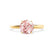GRACE - Chatham Lab Grown Champagne True Sapphire Solitaire 18k Yellow Gold Engagement Ring Lily Arkwright