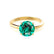 GRACE - Chatham® Lab Grown Emerald Solitaire 18k Yellow Gold Engagement Ring Lily Arkwright