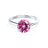 GRACE - Chatham Lab Grown Pink Sapphire Solitaire 950 Platinum Engagement Ring Lily Arkwright