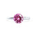 GRACE - Chatham Lab Grown Pink Sapphire Solitaire 950 Platinum Engagement Ring Lily Arkwright