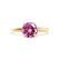 GRACE - Chatham Lab Grown Pink Sapphire Solitaire 18k Yellow Gold Engagement Ring Lily Arkwright