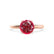 GRACE - Chatham® Lab Grown Ruby Solitaire 18k Rose Gold Engagement Ring Lily Arkwright