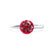 GRACE - Lab Grown Ruby Solitaire Platinum Engagement Ring Lily Arkwright