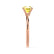 GRACE - Chatham Lab Grown Yellow Sapphire Solitaire 18k Rose Gold Engagement Ring Lily Arkwright