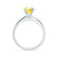 GRACE - Chatham Lab Grown Yellow Sapphire Solitaire 18k White Gold Engagement Ring Lily Arkwright