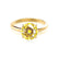 GRACE - Chatham Lab Grown Yellow Sapphire Solitaire 18k Yellow Gold Engagement Ring Lily Arkwright