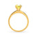 GRACE - Chatham Lab Grown Yellow Sapphire Solitaire 18k Yellow Gold Engagement Ring Lily Arkwright