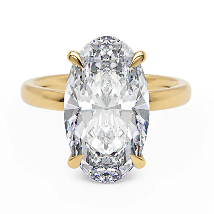 HALLIE - Oval Lab Diamond Ring Inspired by Hailey Bieber