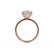 HALLIE - Elongated Oval Lab Diamond Hidden Gallery Solitaire Engagement Ring Inspired by Hailey Bieber