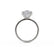 HALLIE - Elongated Oval Lab Diamond Hidden Gallery Solitaire Engagement Ring Inspired by Hailey Bieber