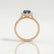 HARLOW - Pear Alexandrite & Diamond 18k Rose Gold Halo