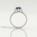 HARLOW - Pear Alexandrite & Diamond 18k White Gold Halo