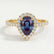HARLOW - Pear Alexandrite & Diamond 18k Yellow Gold Halo