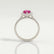 HARLOW - Pear Pink Sapphire & Diamond 950 Platinum Halo