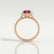 HARLOW - Pear Ruby & Diamond 18k Rose Gold Halo