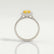 HARLOW - Pear Yellow Sapphire & Diamond 950 Platinum Halo
