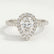 HARLOW - Pear Lab Diamond 950 Platinum Petite Halo
