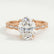 HONOR - Oval Lab Diamond 18k Rose Gold Shoulder Set Ring