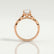 HONOR - Oval Lab Diamond 18k Rose Gold Shoulder Set Ring