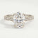 HONOR - Oval Lab Diamond 18k White Gold Shoulder Set Ring