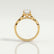 HONOR - Oval Lab Diamond 18k Yellow Gold Shoulder Set Ring