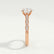 HONOR - Round Lab Diamond 18k Rose Gold Shoulder Set Ring