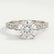 HONOR - Round Lab Diamond 950 Platinum Shoulder Set Ring