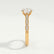 HONOR - Round Lab Diamond 18k Yellow Gold Shoulder Set Ring